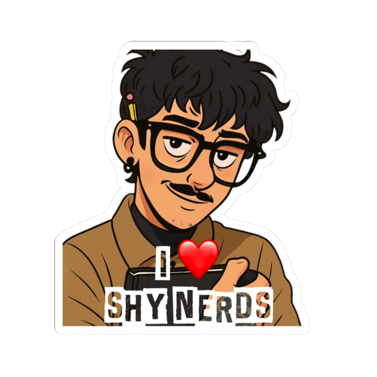 I ❤️ Shy Nerds Sticker